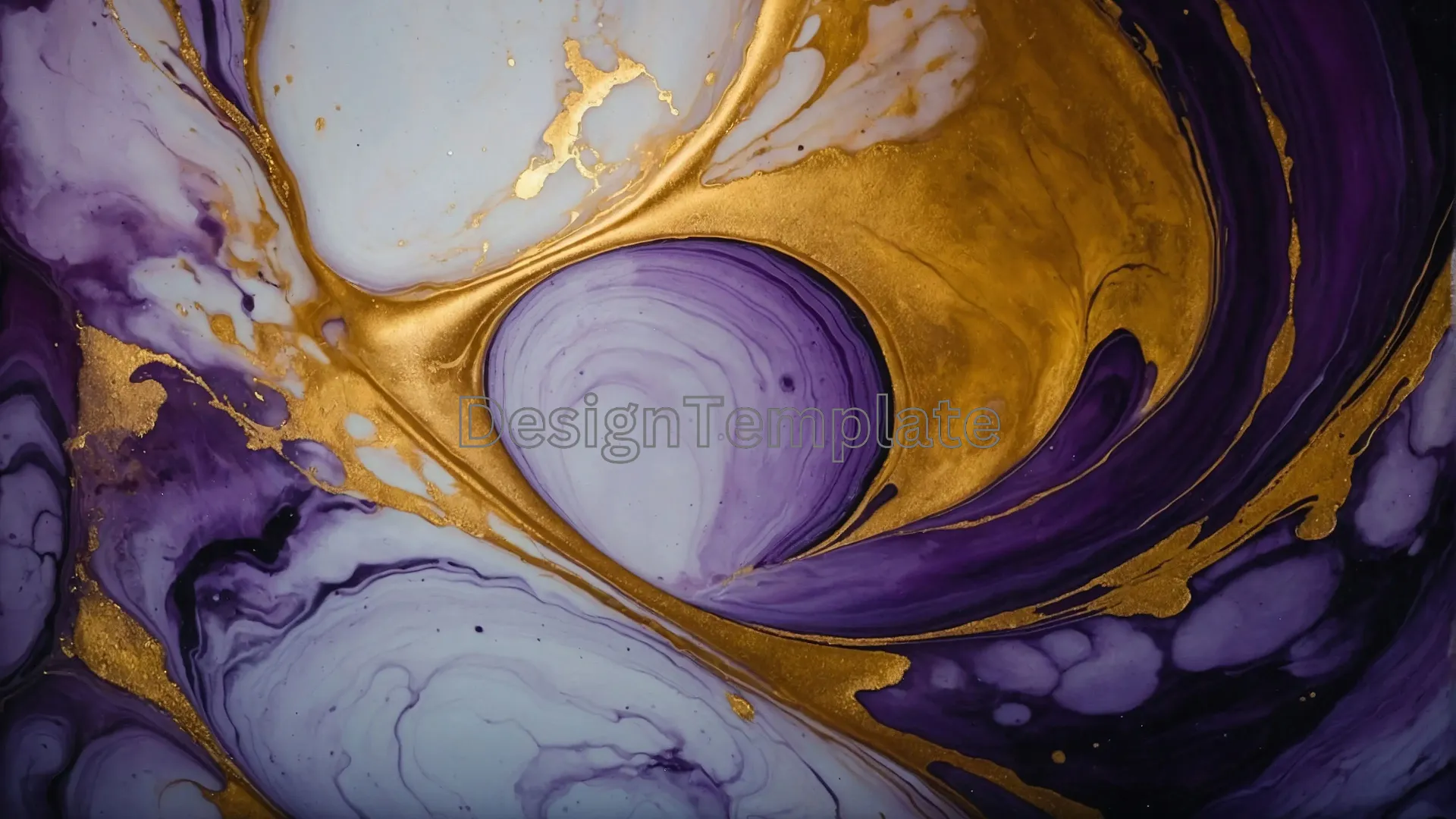 Fluidity Purple and Golden Marble Background for Graphics
